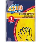 Перчатки резиновые AZUR размер XL, без хлопкового напыления